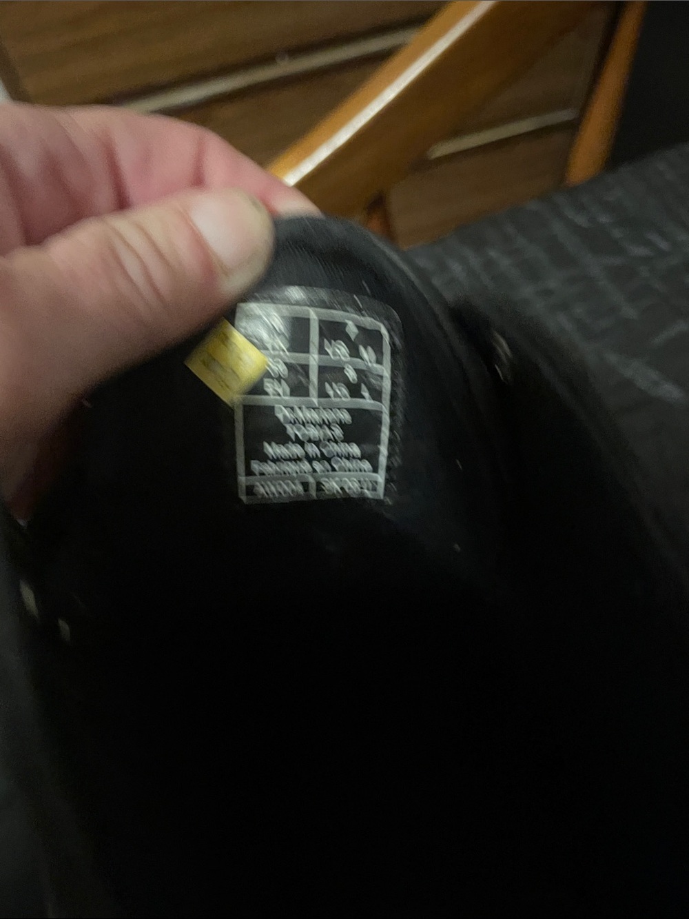 Dr. Martens Black Lace-Up Leather Boots with Yellow Stitching - Picture 6 of 17